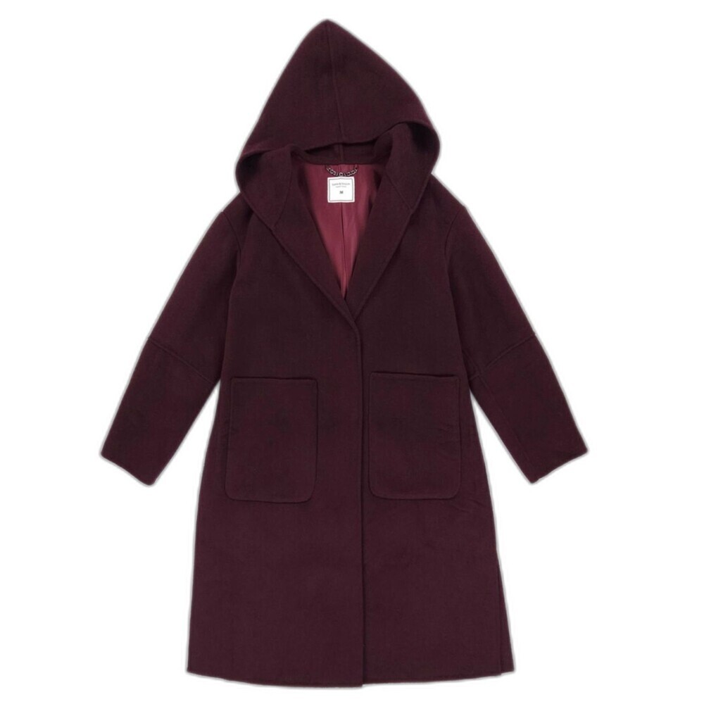 BELLE & BLOOM Walk This Way Wool Oversized Coat Minimal Boho French Girl Preppy